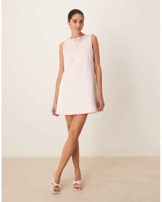 short sleeve satin dress Beaded Satin Short Sleeve Gown by Ladivine CC447