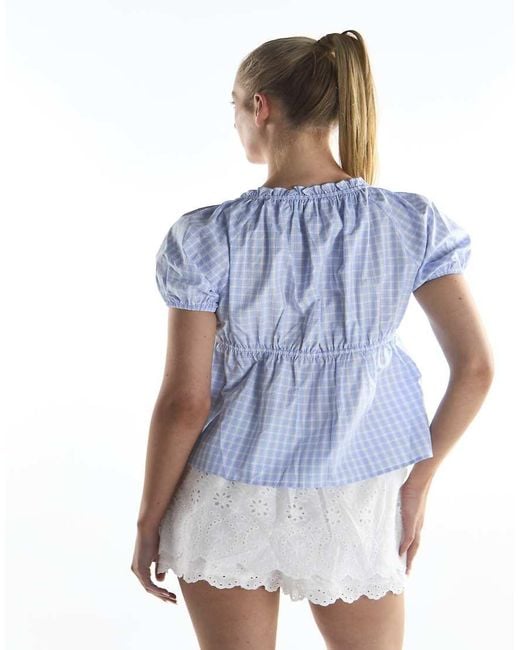 Collective The Label Blue Broderie Skort