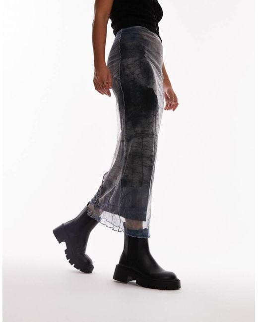 TOPSHOP Black Lucas Chunky Chelsea Boots