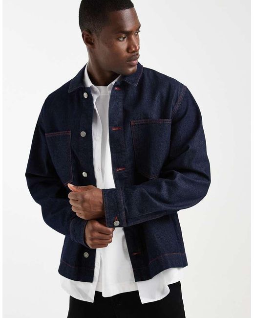 ASOS Blue Long Sleeved Shirt for men