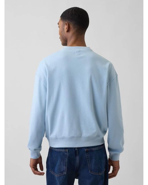 Gap Blue Athletic Logo Crew Neck Sweater for men