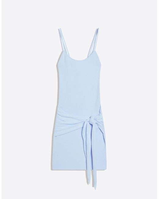 Bershka Black Mini Dress With Bow