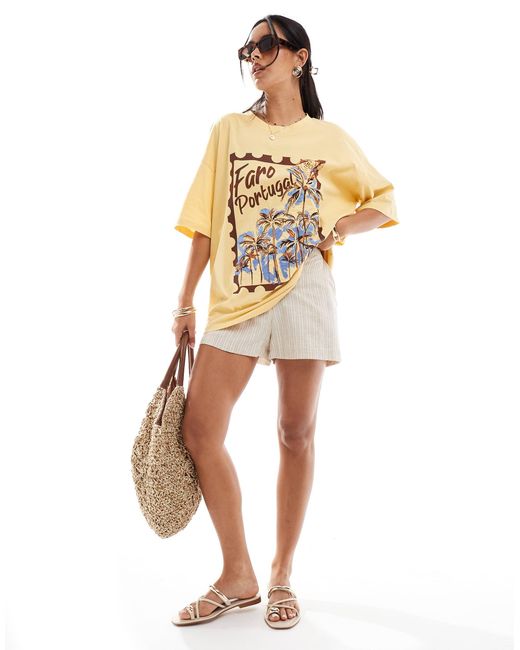 ASOS Natural – oversize-t-shirt