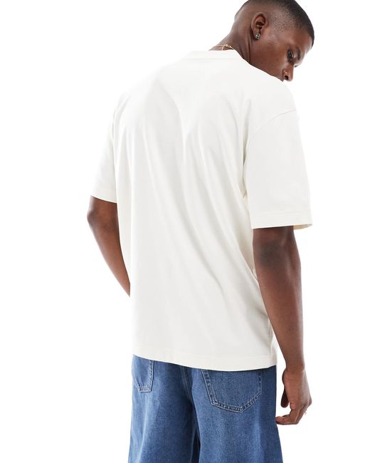 Hollister White Small Boxy Bubble Logo Cooling T-Shirt for men