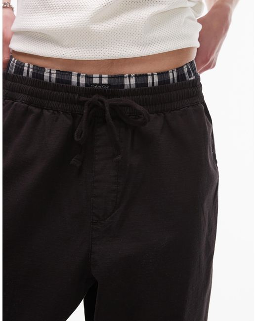 Topman White Relaxed Ripstop Trouser for men