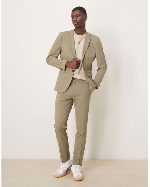 SELECTED Natural Slim Fit Blazer for men
