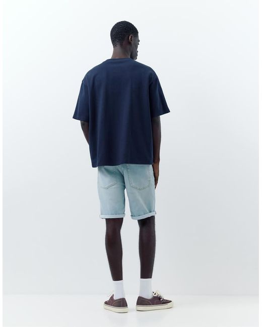 Pantaloncini di Pull&Bear in Blue da Uomo