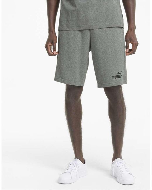 PUMA Gray Essentials Shorts for men