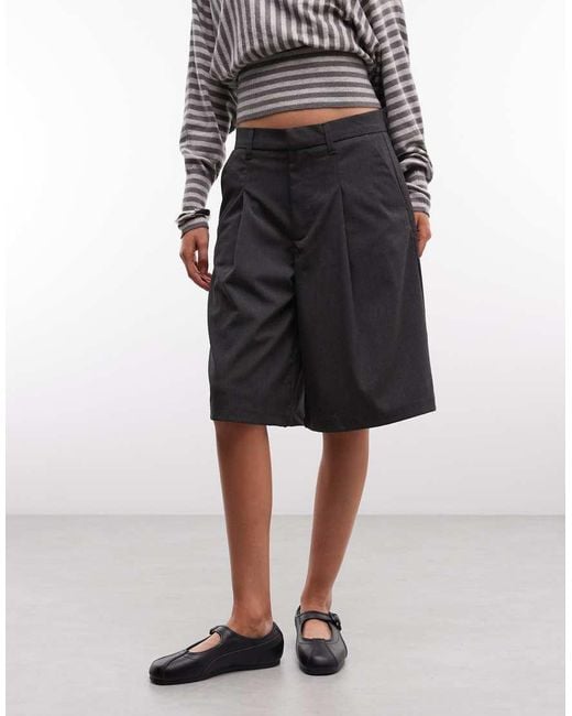 Collusion Gray Unisex Tailored Jort