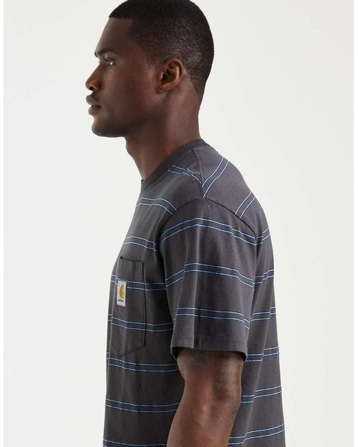 Carhartt Black Bert Stripe T-shirt for men