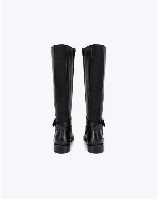 Carvela Kurt Geiger Black Pienza Riding Boot Wf Knee Boots