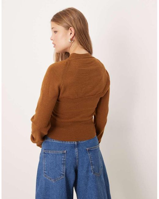 Mango Blue Double Layer Knitted Top
