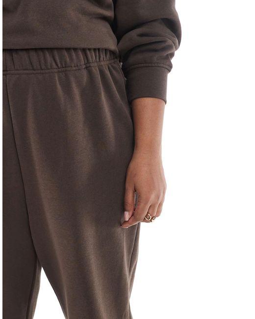 Pieces Plus Brown Pieces curve – weite jogginghose
