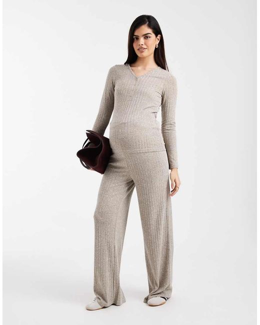 Mama.licious Green Mamalicious Maternity Long Sleeve 2 Function Nursing Button Front Top Co-Ord