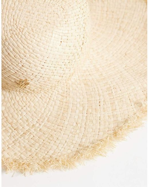 Tommy Hilfiger Natural Summer Shop Straw Hat