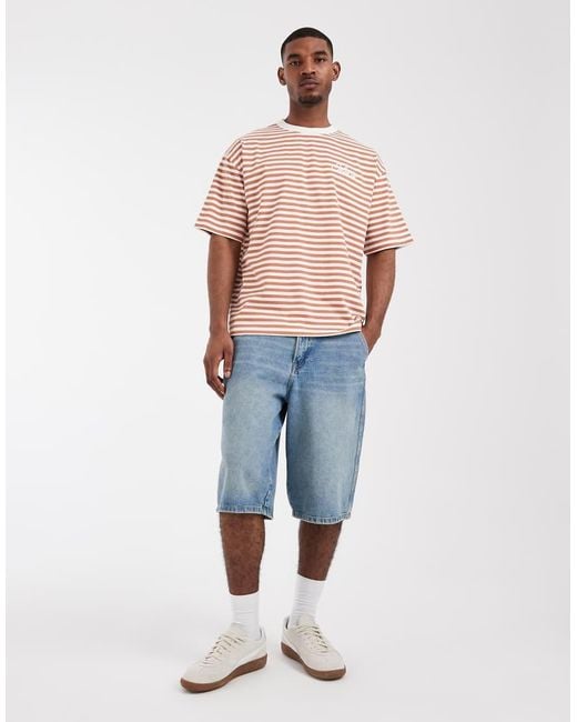 ASOS Pink Heavyweight Oversized T-Shirt for men