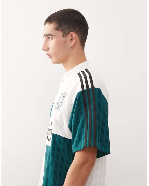 Adidas Originals Green Adidas Football Liverpool 95 Away Bring Back Jersey