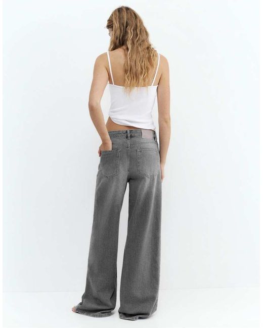 Pull&Bear White Loose Oversize Jeans