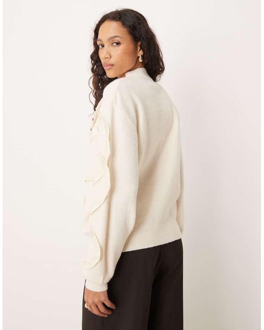 Lovedrobe Natural Satin Squiggle Applique Jumper