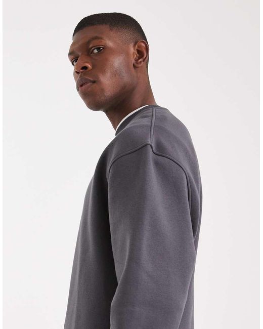 ASOS Gray Essentials Sweatshirt for men