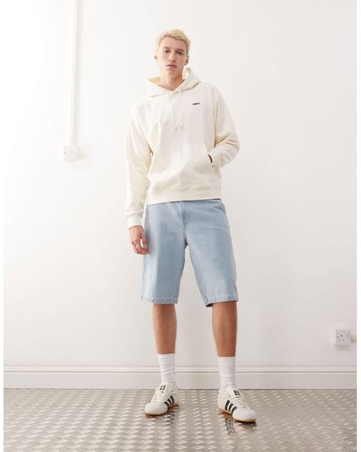 Obey – kapuzenpullover in Natural für Herren