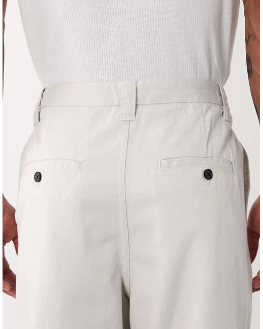 Weekday White Oversized Chino Pants for men