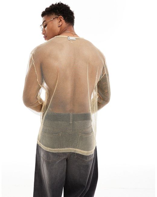 ASOS Gray Relaxed Long Sleeve T-shirt for men