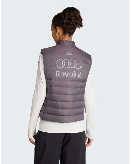 Adidas Originals Purple Audi Formula One Team Engineers & Marketing Padded Vest