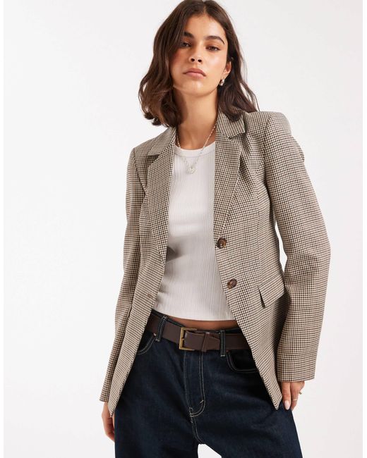 Miss Selfridge Gray Cinch Blazer