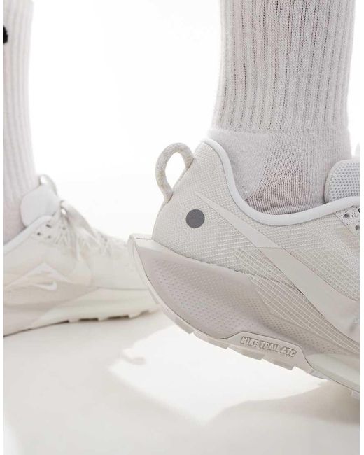 Nike White Reactx Pegasus Trail 5 Trainers