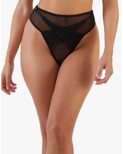 Playful Promises Black Ramona High Waist Brief