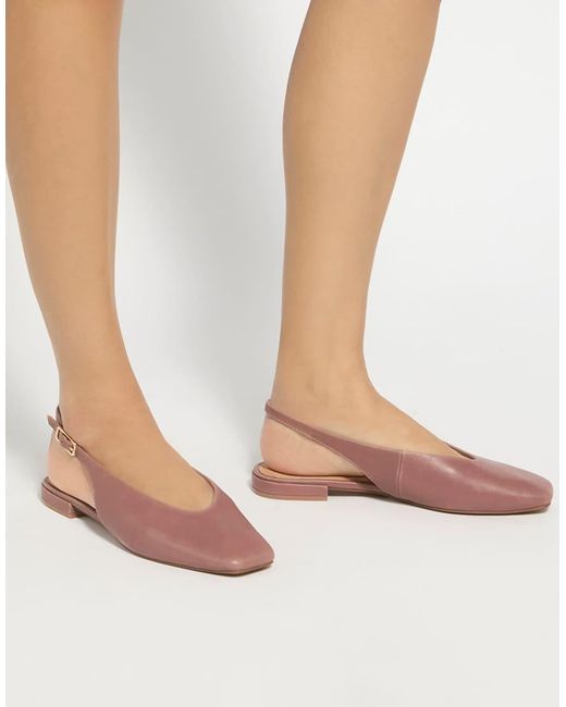 Dune Pink Heartbeat Ballet Pumps