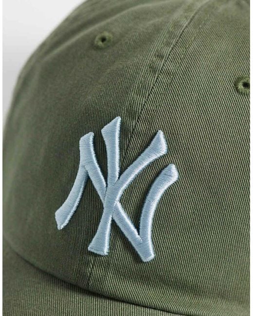'47 Green Ny Yankees Contrast Logo Clean Up Cap