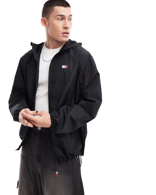 Tommy Hilfiger Black Lightweight Chicago Windbreaker Jacket for men