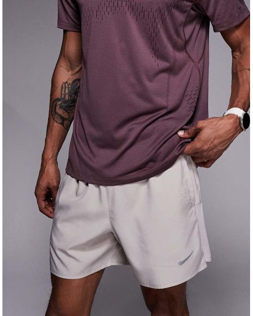 Nike Purple Challenger Dri-Fit 5 Inch Shorts for men