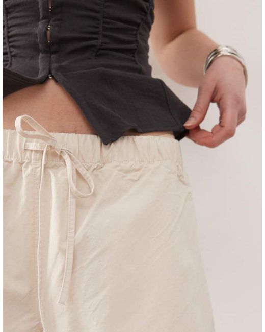 Weekday Natural Elasticized Waist Shorts