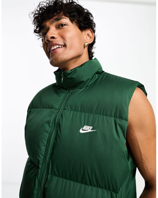 Chaleco acolchado club Nike de hombre de color Green