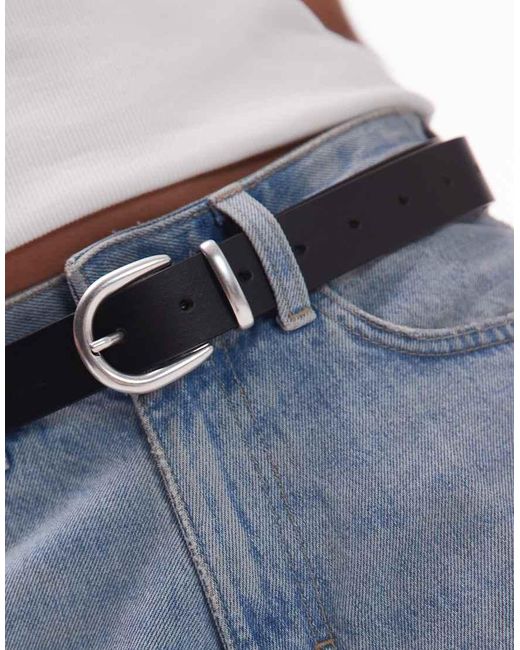 Levi's Blue Phoebe Leather Western Belt