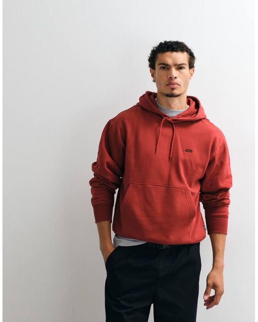Vans Red Left Chest Ii Pullover Hoodie for men