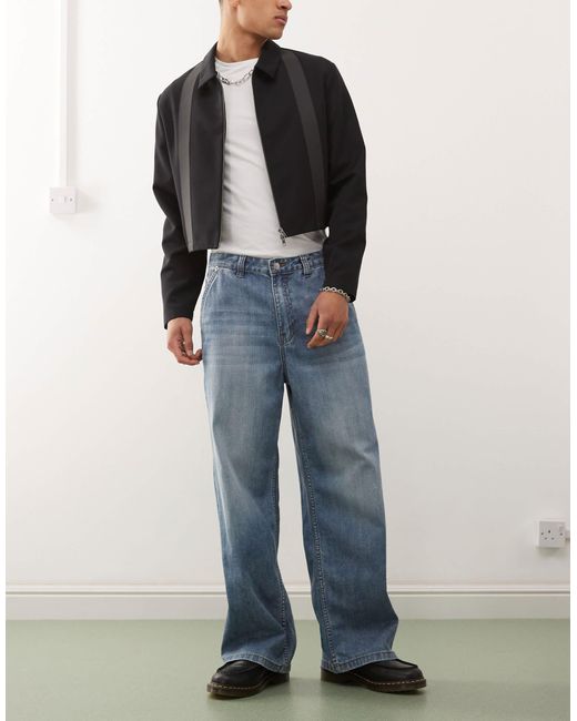 The Ragged Priest Blue Gnarly Skate Fit Jeans for men
