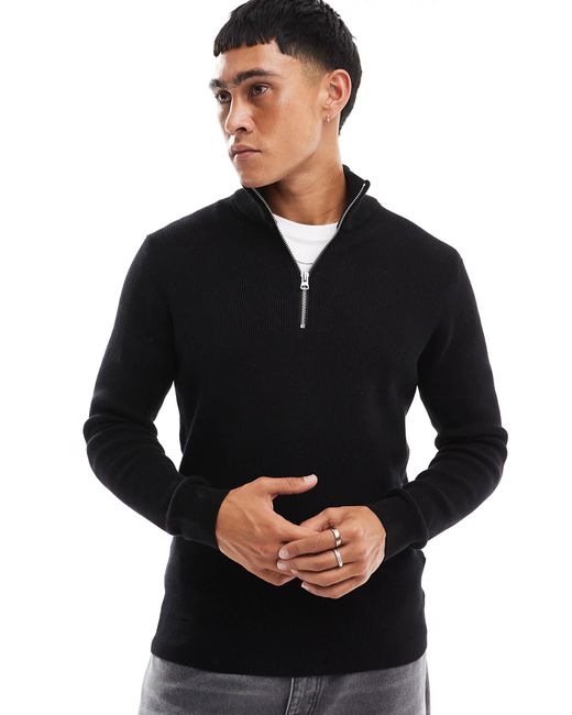 Only & Sons – rippstrickpullover in White für Herren