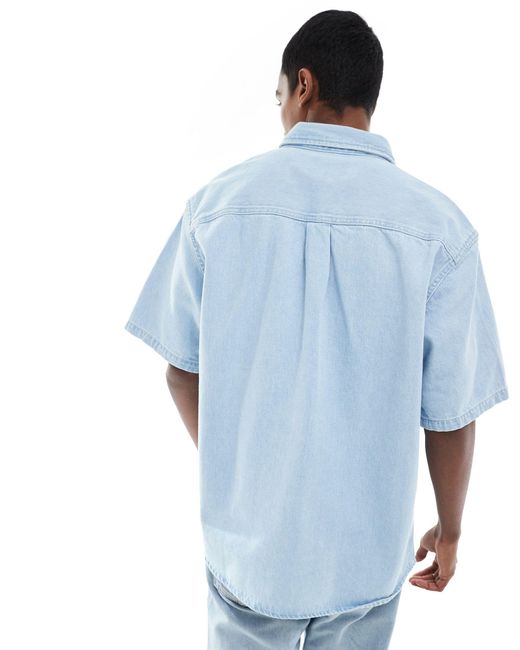 Carhartt Blue Ody Denim Shirt for men