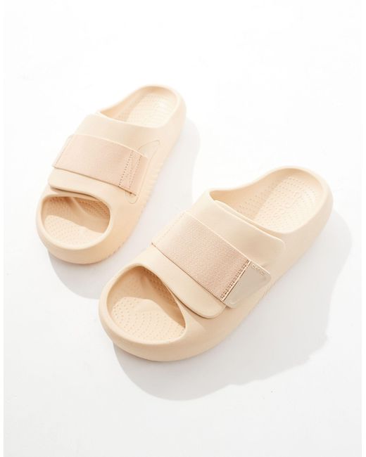 CROCSTM Natural Mellow Luxe Sliders for men