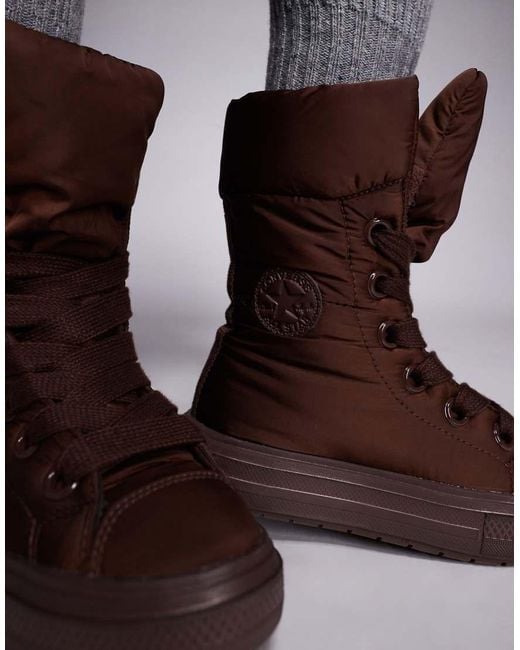 Converse Brown Chuck Taylor All Star Hi Elements Boots