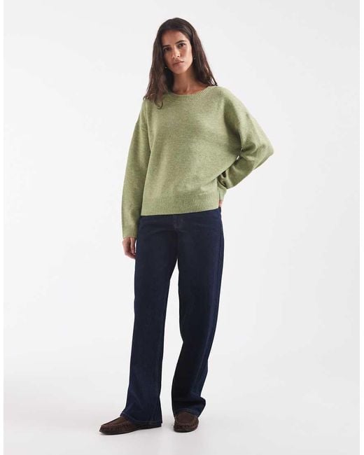 ONLY Green O-neck Knitted Jumper
