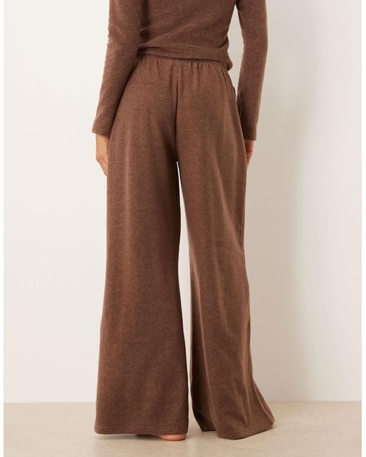 ASOS Brown – mix & match – hose aus leichtem fleece
