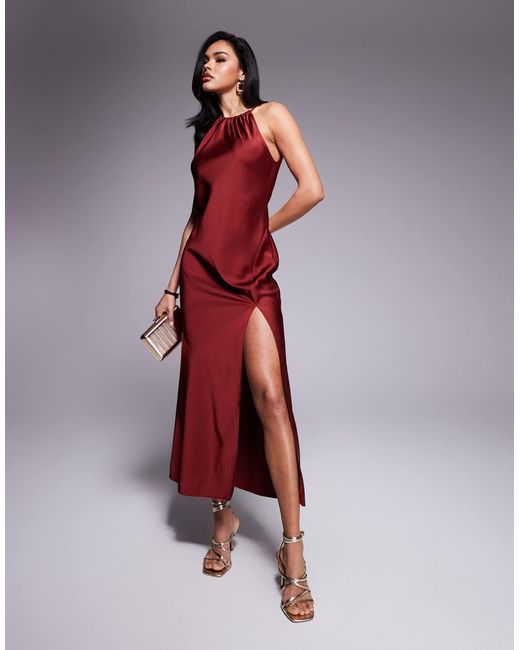 ASOS Red – maxikleid aus satin