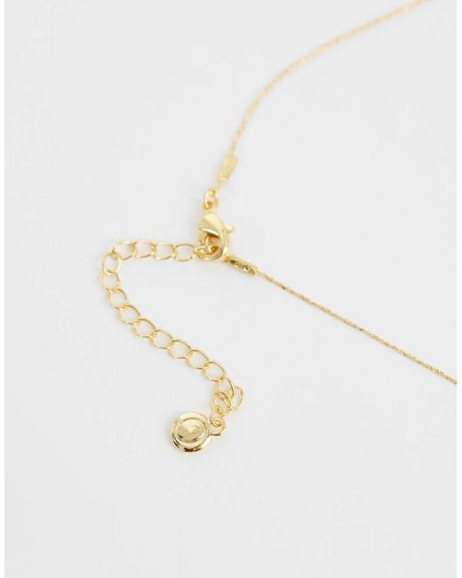 Orelia White Fine Pave Cross Collar Necklace