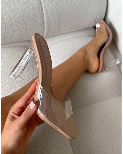 SIMMI White Maylee Mules
