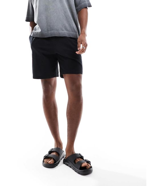 Short en lin avec cordon JJ Rebel pour homme en coloris Black